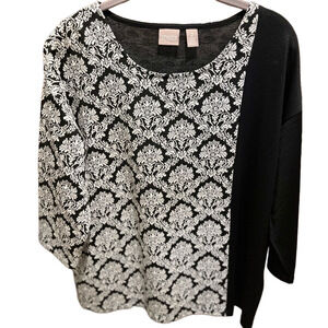 24. WOMENS CHICO’S 2/L DETAIL TOP